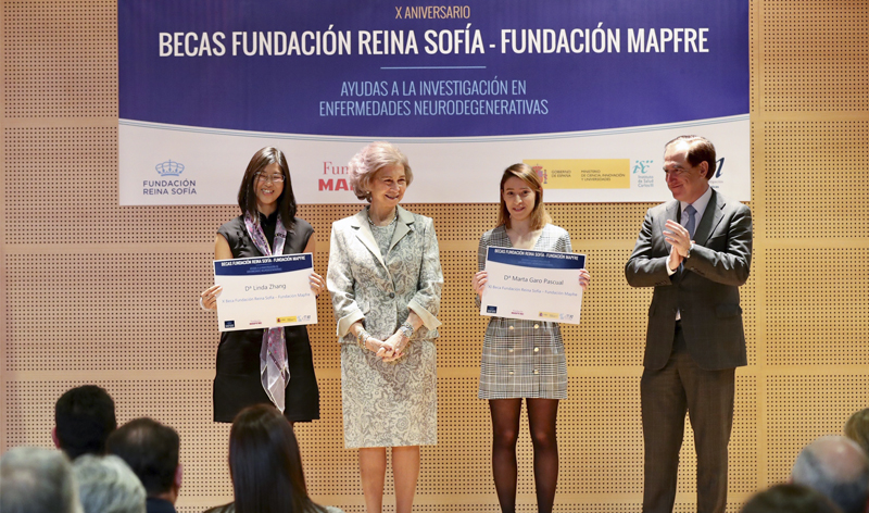 S.M. la Reina Doña Sofía preside el acto de entrega de Becas Fundación Reina Sofía – Fundación MAPFRE para la investigación de enfermedades neurodegenerativas/ diseases